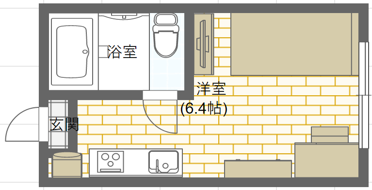 女性に人気のワンルーム